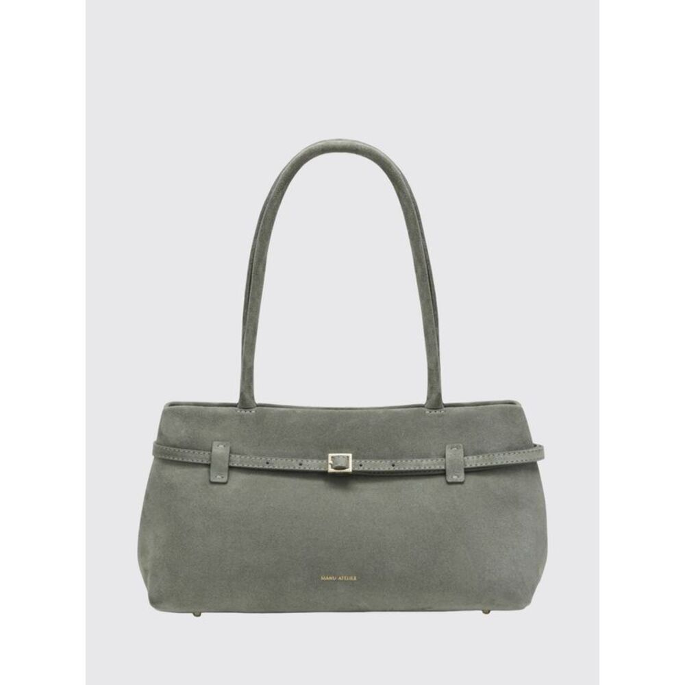 Manu Atelier Women Manu Atelier Le Cambon East West Suede Leather Shoulder Bag